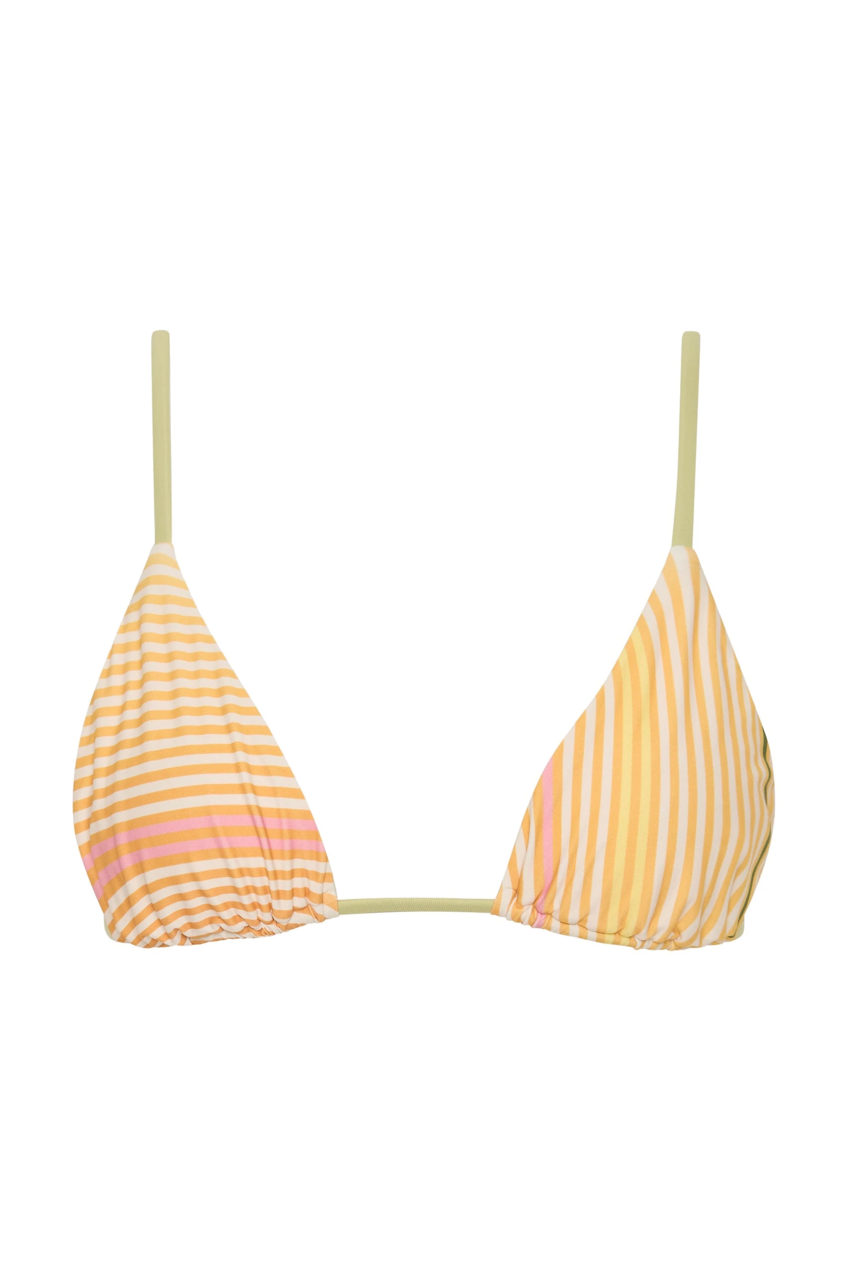 SIR the Label Calypso String Triangle Top in Sorbet Stripe SIR the Label Calypso String Triangle Top in Sorbet Stripe | Bikini | Coveti