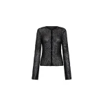 SIR the Label Cassia Sequin Button Down Top in Black | Tops | Coveti