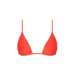 SIR the Label Clarita String Triangle Top in Tangerine | Bikini | Coveti