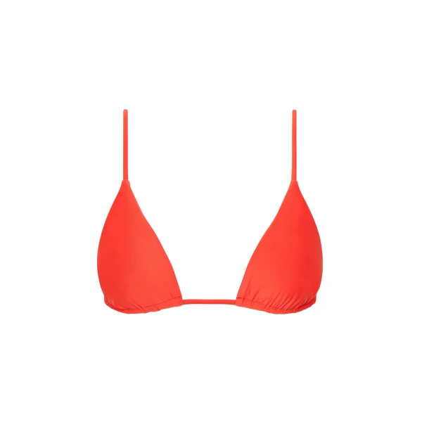 Clarita String Triangle Top in Tangerine