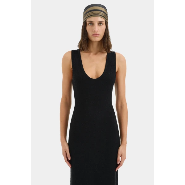 SIR the Label Classico Head Scarf in Olive | Scarves | Coveti