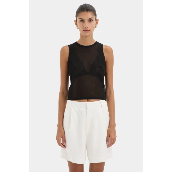 SIR the Label Dorian Tailored Short in Ivory | Shorts | Coveti