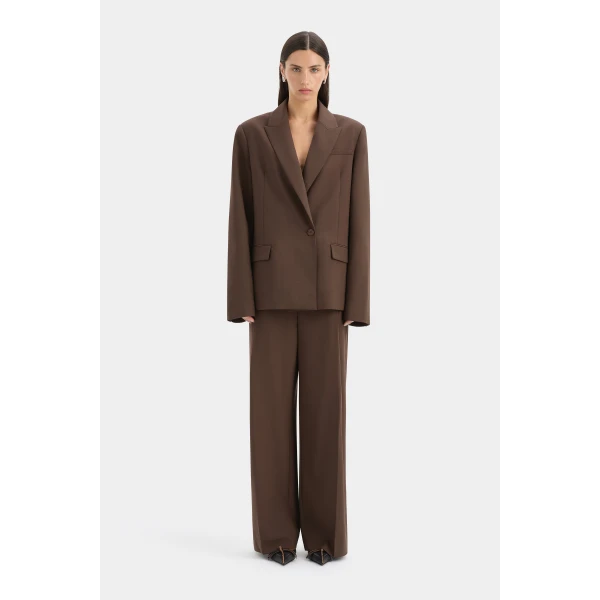 SIR the Label Dylan Blazer in Chocolate | Blazers | Coveti