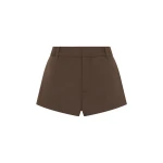 SIR the Label Dylan Mini Short in Chocolate | Shorts | Coveti