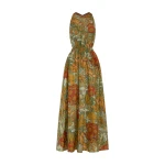 SIR the Label Eliana Cross Back Maxi Dress in Aliera Floral Mint | Maxi Dresses | Coveti