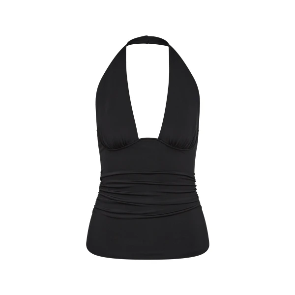 Elm Halter Top in Black