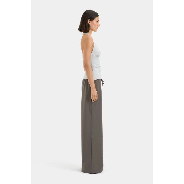 SIR the Label Elm Halter Top in Grey Blue | Sleeveless | Coveti