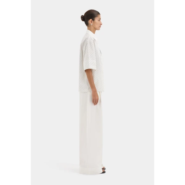 SIR the Label Emile Short Sleeve Shirt in SIR Stripe | Shirts | Coveti