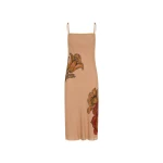 SIR the Label Estella Slip Midi Dress in Aliera Floral Blush | Midi Dresses | Coveti