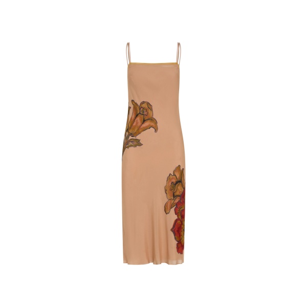 SIR the Label Estella Slip Midi Dress in Aliera Floral Blush | Midi Dresses | Coveti