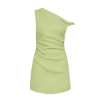 SIR the Label Favi Twist Mini Dress in Light Sage | Mini Dresses | Coveti