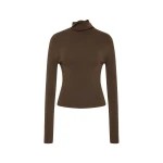 SIR the Label Fino Long Sleeve Top in Mocha | Long Sleeve | Coveti