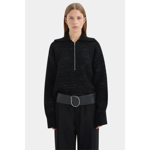 SIR the Label Fjord Sweater in Black | Sweaters | Coveti