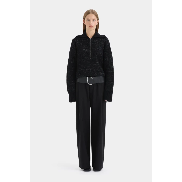 SIR the Label Fjord Sweater in Black | Sweaters | Coveti