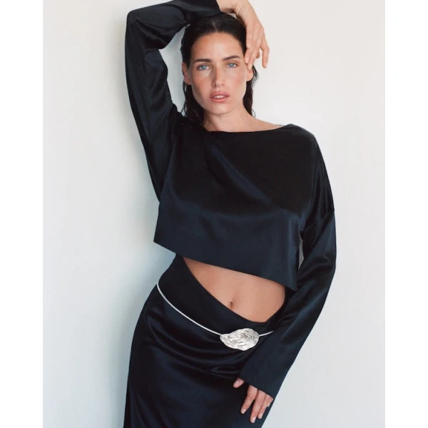 SIR the Label Flure Gown in Black | Evening Gowns | Coveti