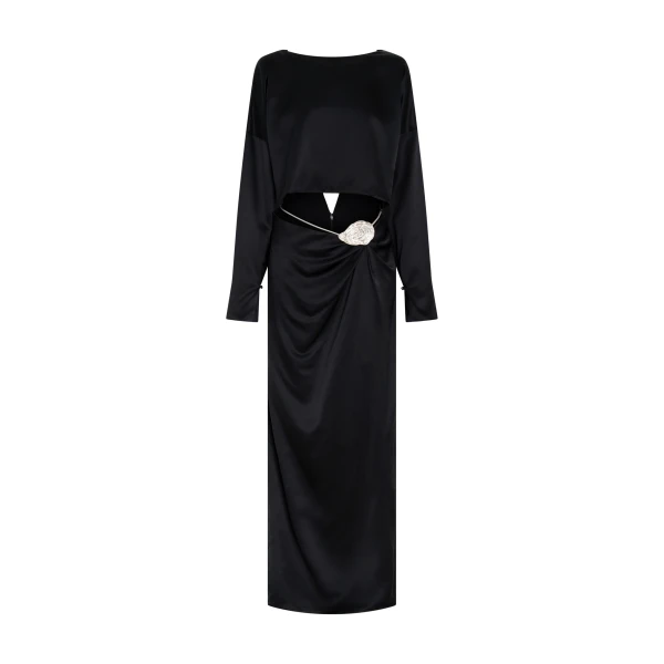 SIR the Label Flure Gown in Black | Evening Gowns | Coveti