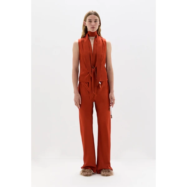 SIR the Label Gabriete Pant in Burnt Orange | Pants | Coveti