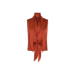SIR the Label Gabriete Tie Top in Burnt Orange | Tops | Coveti