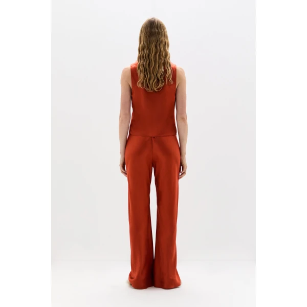 SIR the Label Gabriete Tie Top in Burnt Orange | Tops | Coveti