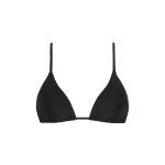 SIR the Label Hendry String Triangle Top in Black | Bikini | Coveti