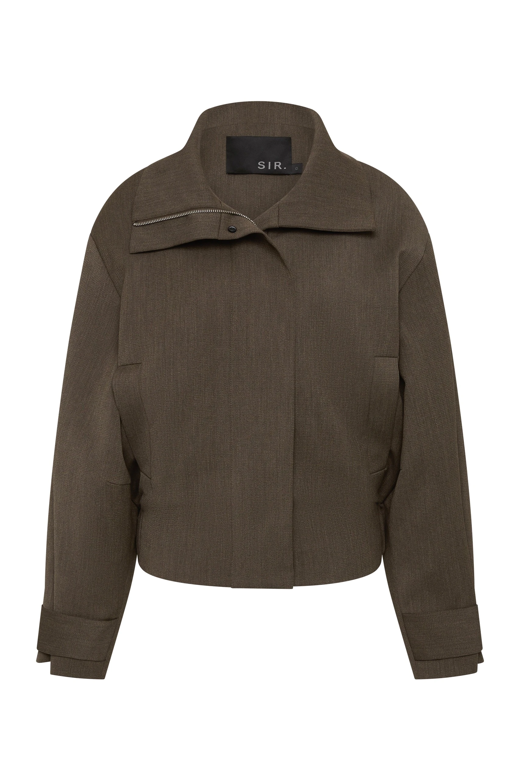 SIR the Label Henrik Bomber Jacket in Chocolate Marle SIR the Label Henrik Bomber Jacket in Chocolate Marle | Jackets | Coveti