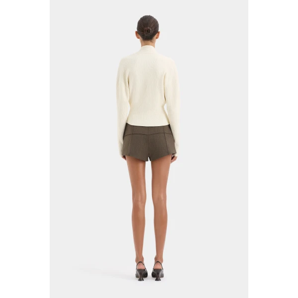 SIR the Label Ida Twist Sweater in Ivory | Sweaters | Coveti
