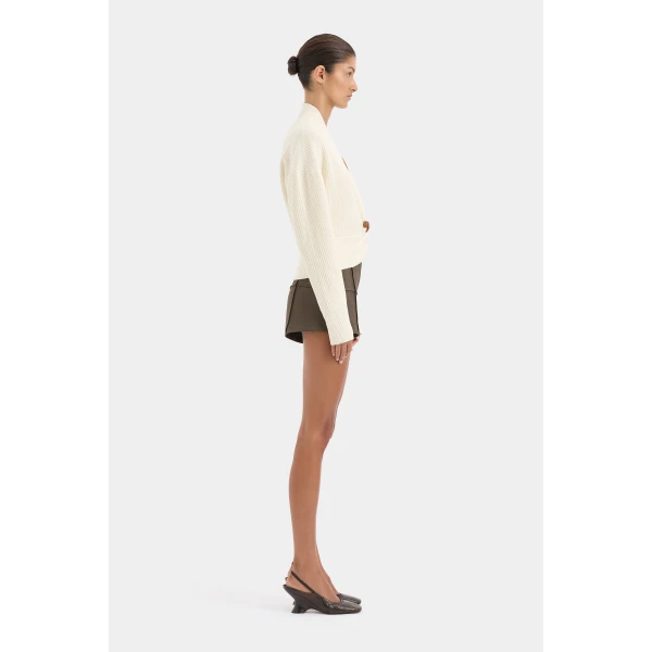 SIR the Label Ida Twist Sweater in Ivory | Sweaters | Coveti