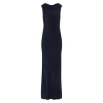 SIR the Label Isla Cowl Back Gown in Navy | Evening Gowns | Coveti
