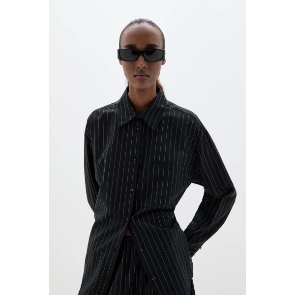 SIR the Label June Relaxed Shirt in Pinstripe | Shirts | Coveti