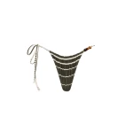 SIR the Label Leilana String Brief in Garden Stripe | Bikini | Coveti