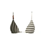 SIR the Label Leilana String Triangle Top in Garden Stripe | Bikini | Coveti