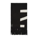 SIR the Label Lennox Knit Scarf in Black Ivory | Scarves | Coveti