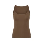 SIR the Label Liana Scoop Tank in Chocolate | Sleeveless | Coveti