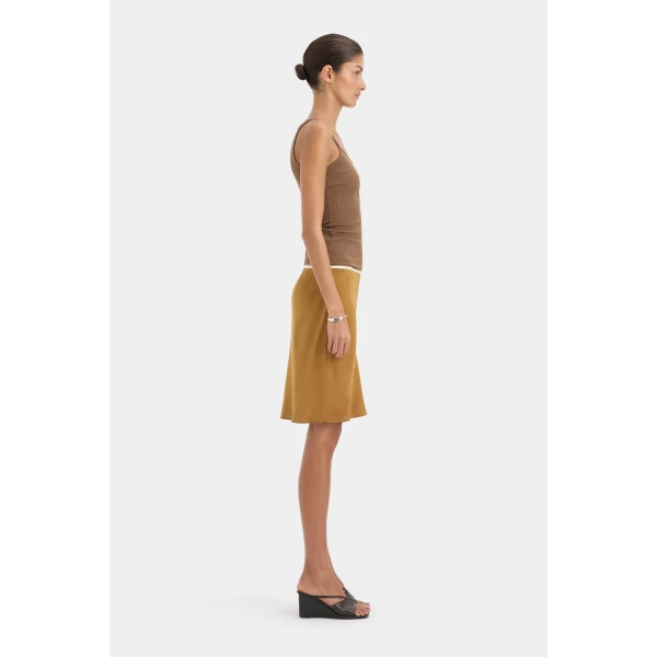SIR the Label Liana Scoop Tank in Chocolate | Sleeveless | Coveti