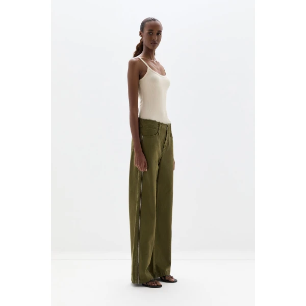 SIR the Label Liana Scoop Tank in Sand | Sleeveless | Coveti