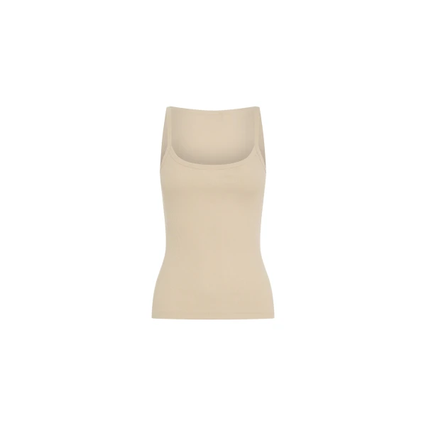 SIR the Label Liana Scoop Tank in Sand | Sleeveless | Coveti
