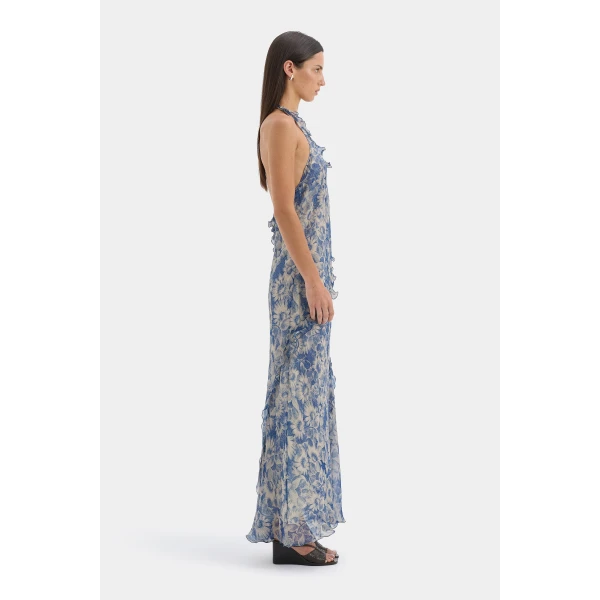 SIR the Label Lilia Halter Maxi Dress in Daisy Meadow | Maxi Dresses | Coveti