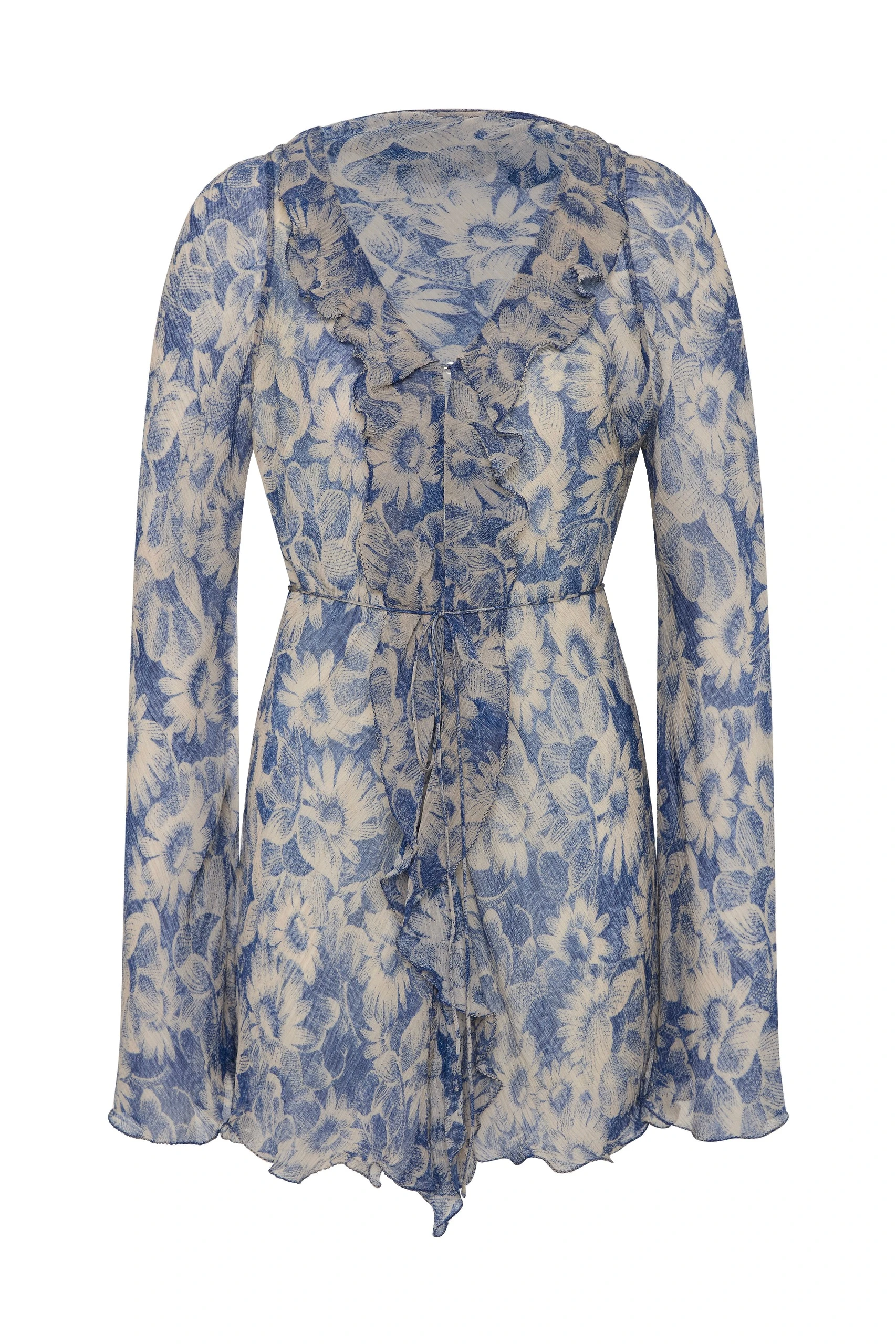 SIR the Label Lilia Ruffle Long Sleeve Mini Dress in Daisy Meadow SIR the Label Lilia Ruffle Long Sleeve Mini Dress in Daisy Meadow | Mini Dresses | Coveti
