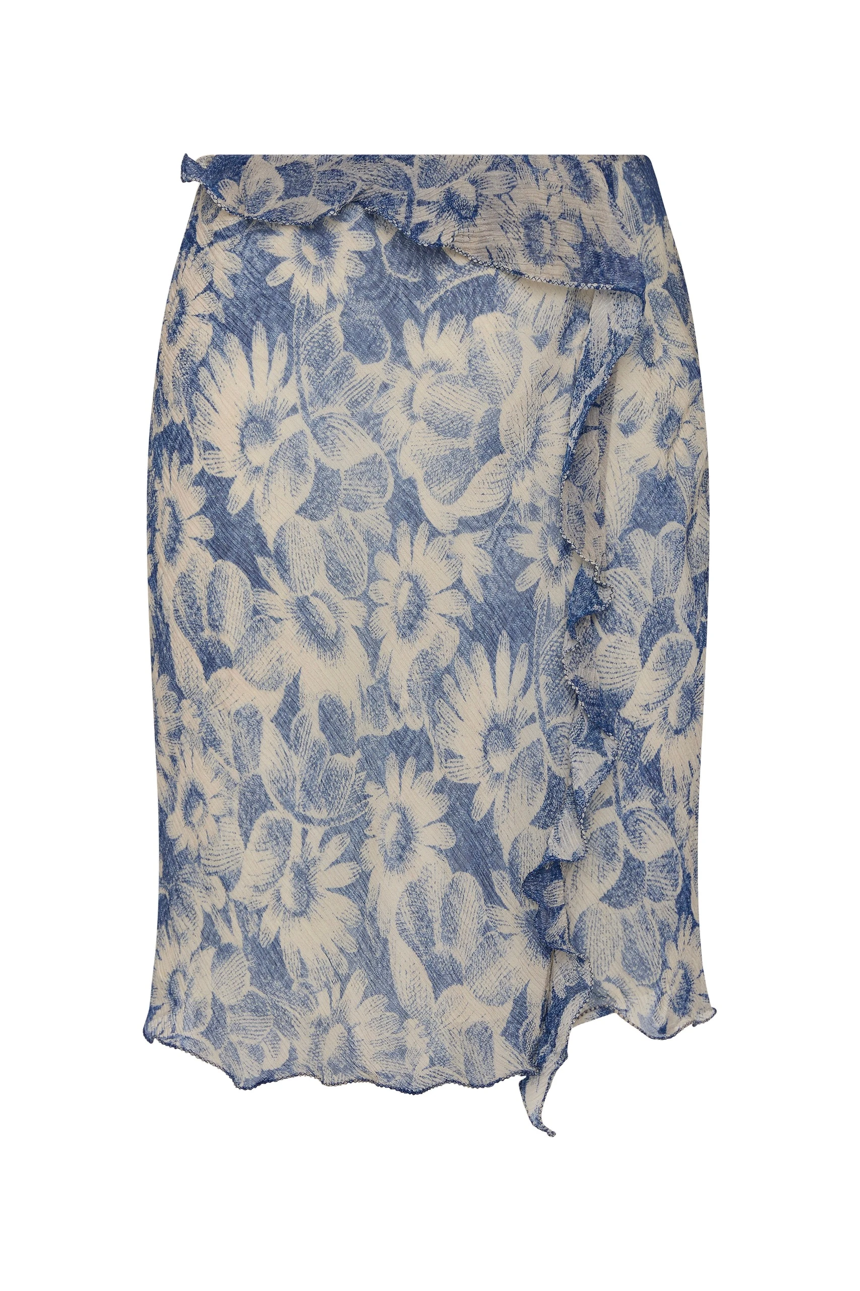 SIR the Label Lilia Ruffle Skirt in Daisy Meadow SIR the Label Lilia Ruffle Skirt in Daisy Meadow | Midi Skirts | Coveti