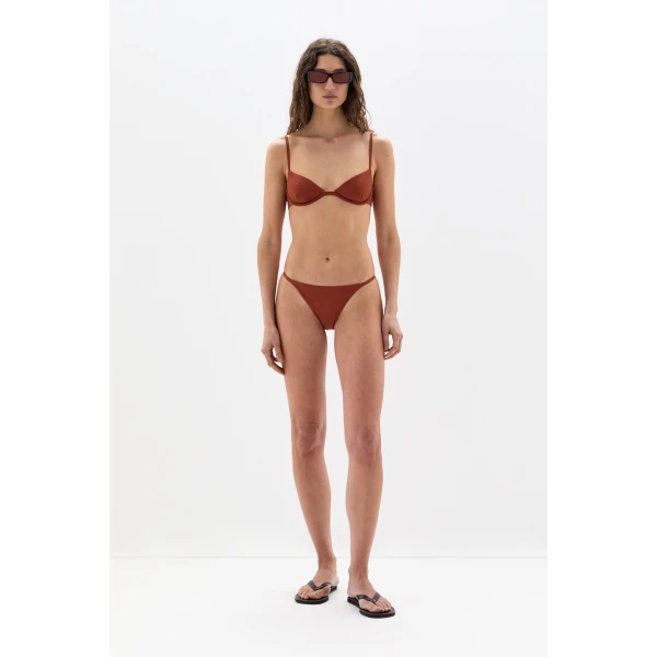 SIR the Label Lilith Brief in Rust | Bikini | Coveti