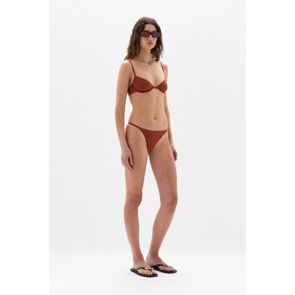 SIR the Label Lilith Brief in Rust | Bikini | Coveti
