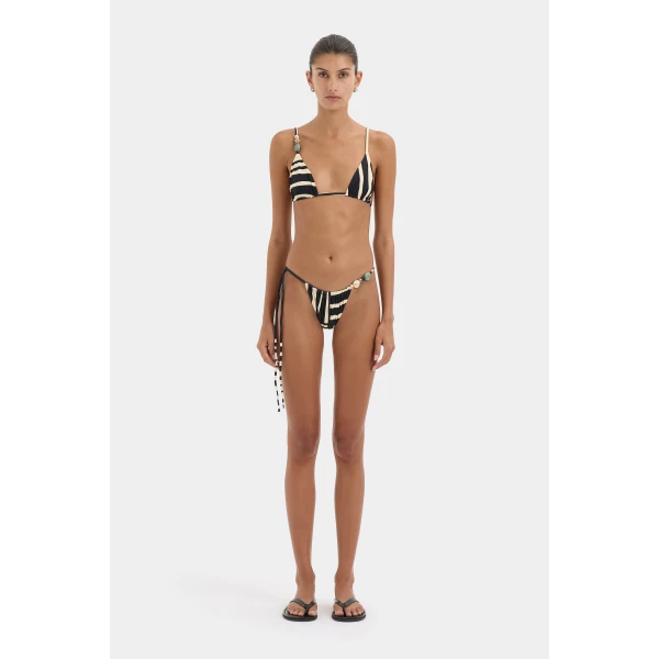 SIR the Label Linocut String Triangle Top in Ligne | Bikini | Coveti