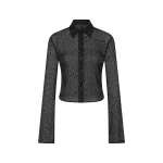 SIR the Label Lisander Shirt in Polka Dot Nero | Shirts | Coveti