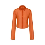 SIR the Label Lisander Shirt in Tangerine | Shirts | Coveti