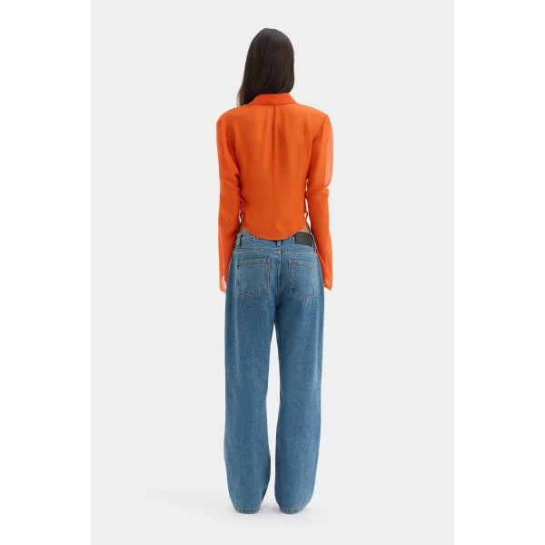 SIR the Label Lisander Shirt in Tangerine | Shirts | Coveti