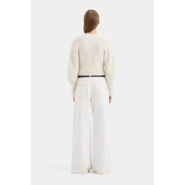 SIR the Label Lise Cardigan in Ivory | Cardigan | Coveti