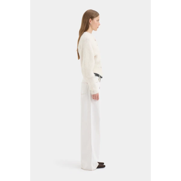 SIR the Label Lise Cardigan in Ivory | Cardigan | Coveti