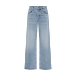 SIR the Label Lucia Straight Jean in Light Indigo | Denim | Coveti