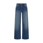 SIR the Label Lucia Straight Jean in Washed Indigo | Denim | Coveti