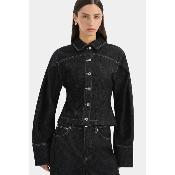 SIR the Label Malou Jacket in Dark Grey | Jackets | Coveti